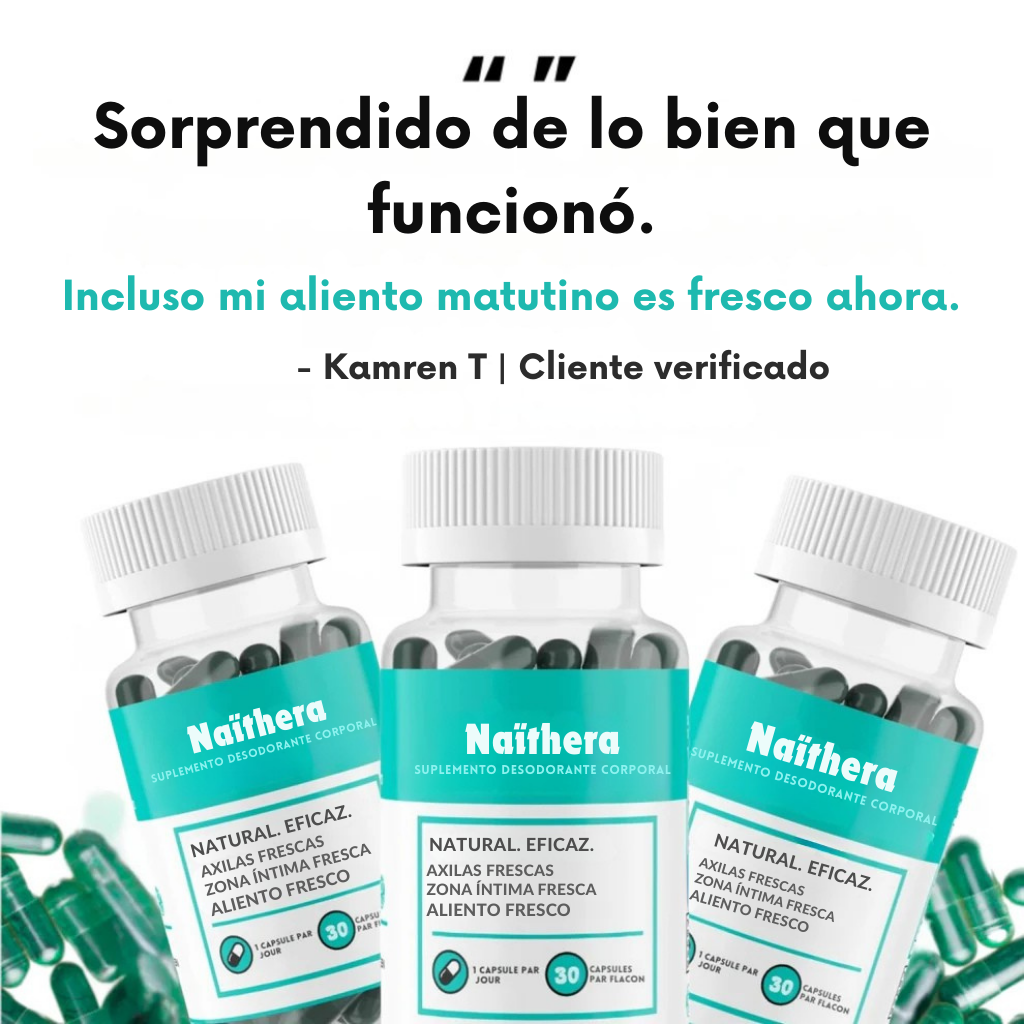 Naïthera™ - Proven clinically effective internal desodorant
