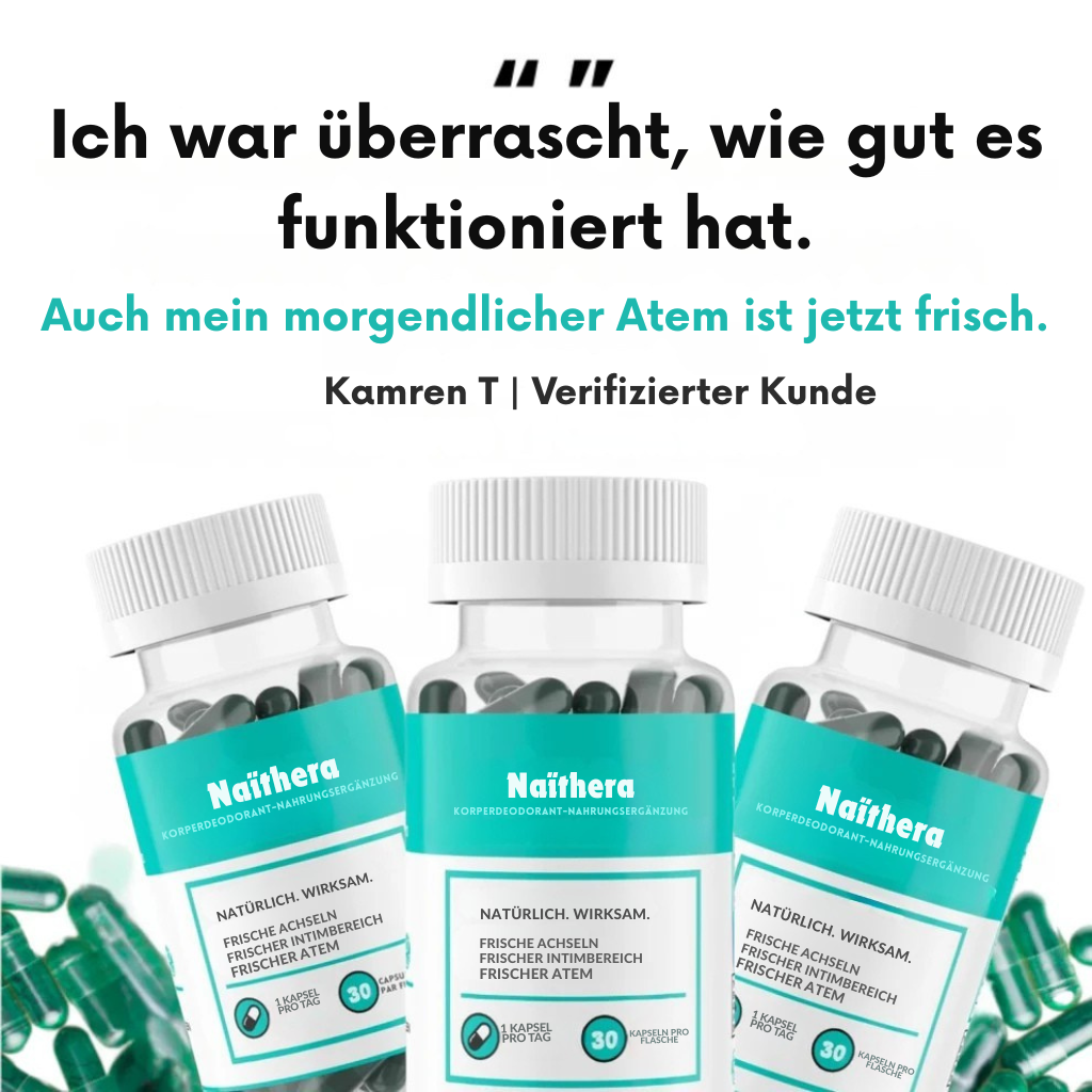 Naïthera™ – Klinisch wirksames inneres Deodorant.