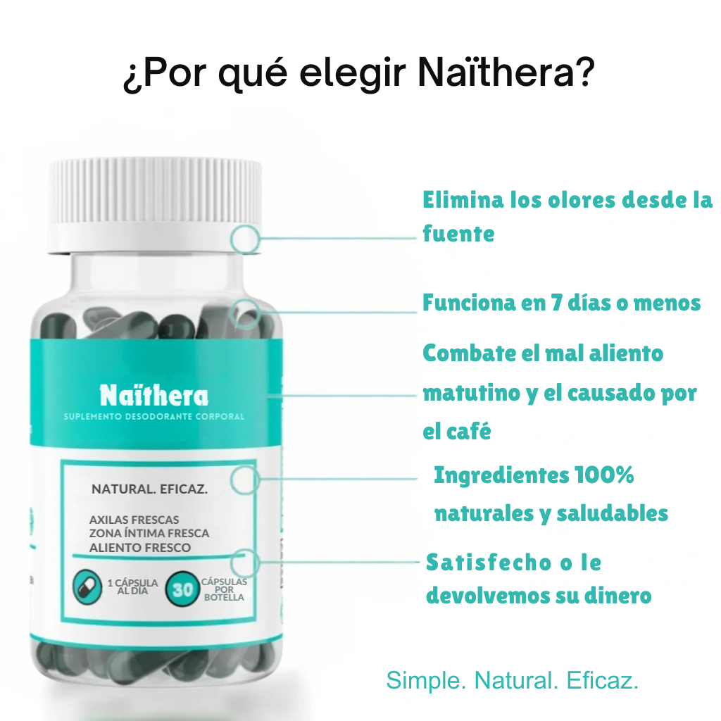 Naïthera™ - Proven clinically effective internal desodorant