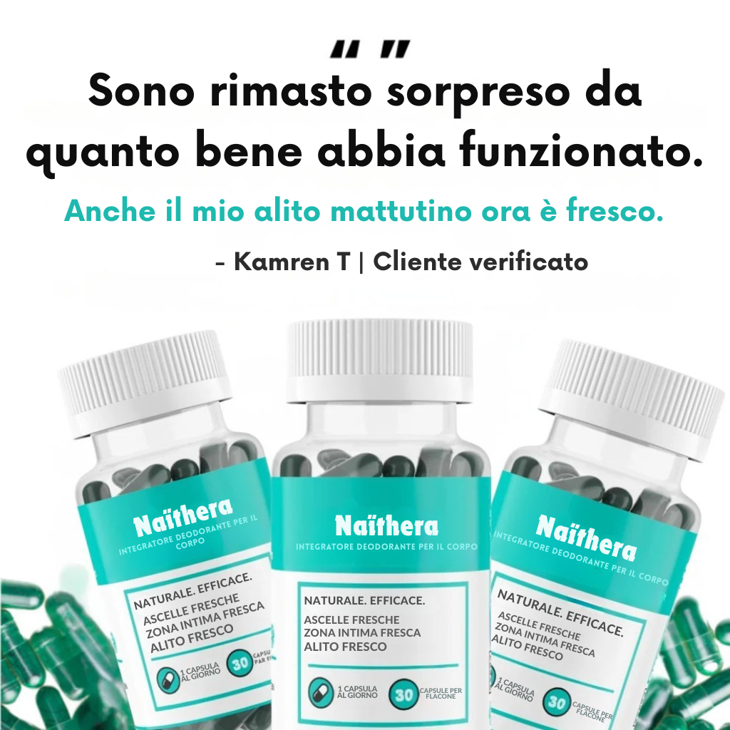 Naïthera™ - Clinically Active Internal Deodorant